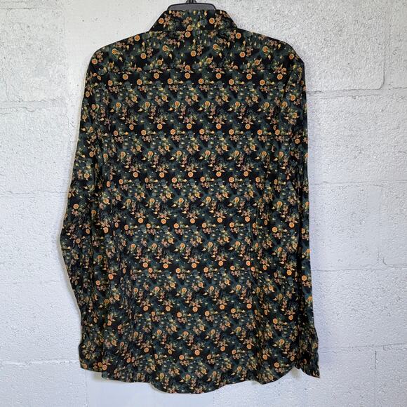 Paisley & Gray Men's Samuel SlimFit Floral Button-Down Shirt Garden night XL $95 - Picture 3 of 6